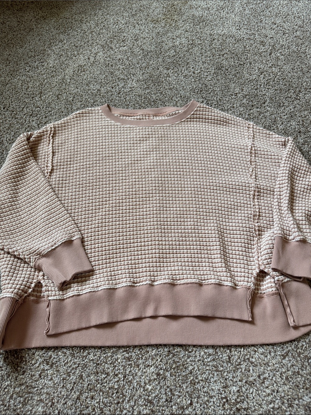 AMERICAN EAGLE WAFFLE CREWNECK